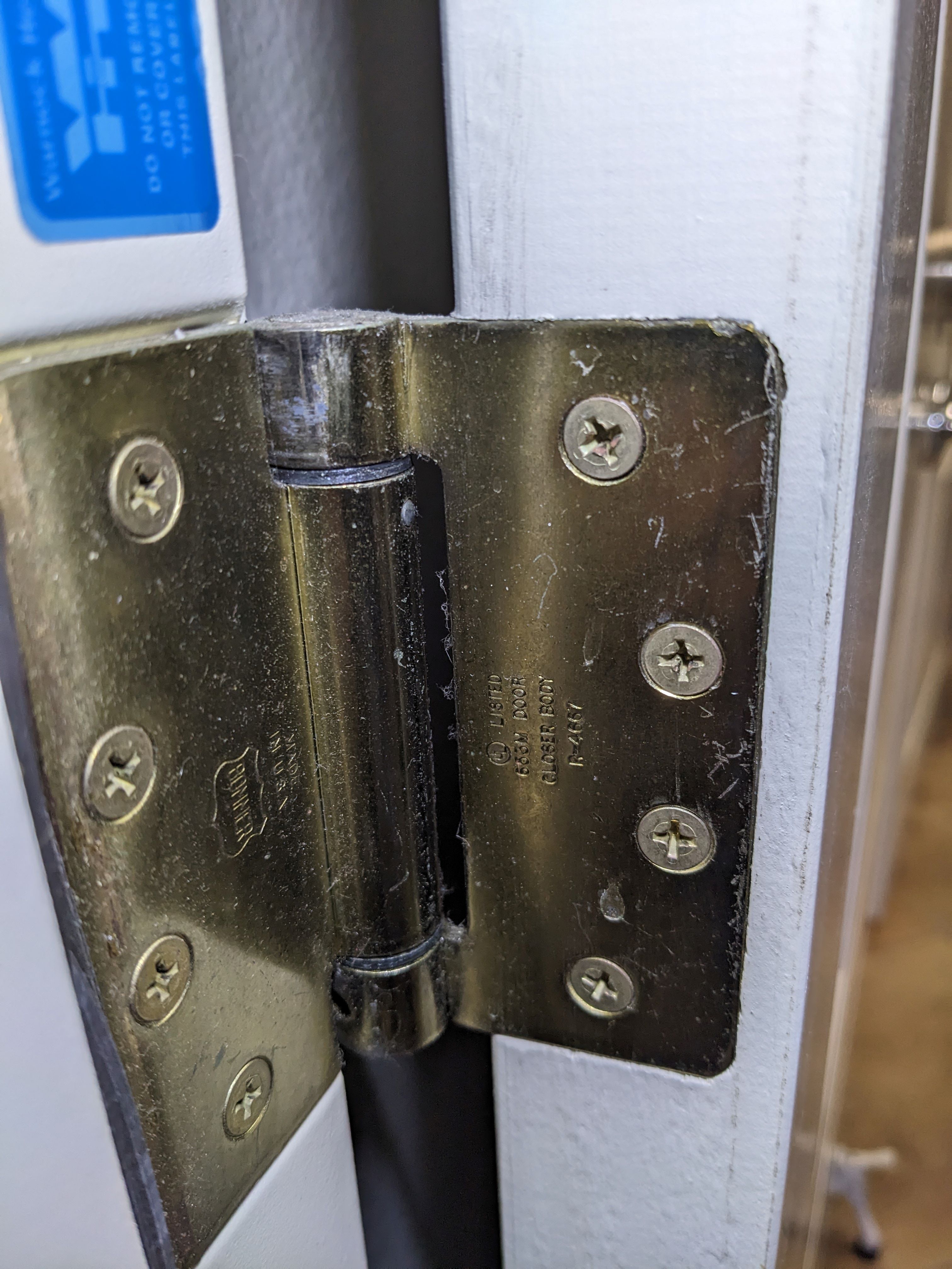 Bommer LB4311400604 4x4in Single Acting Spring HingeFull Mortise