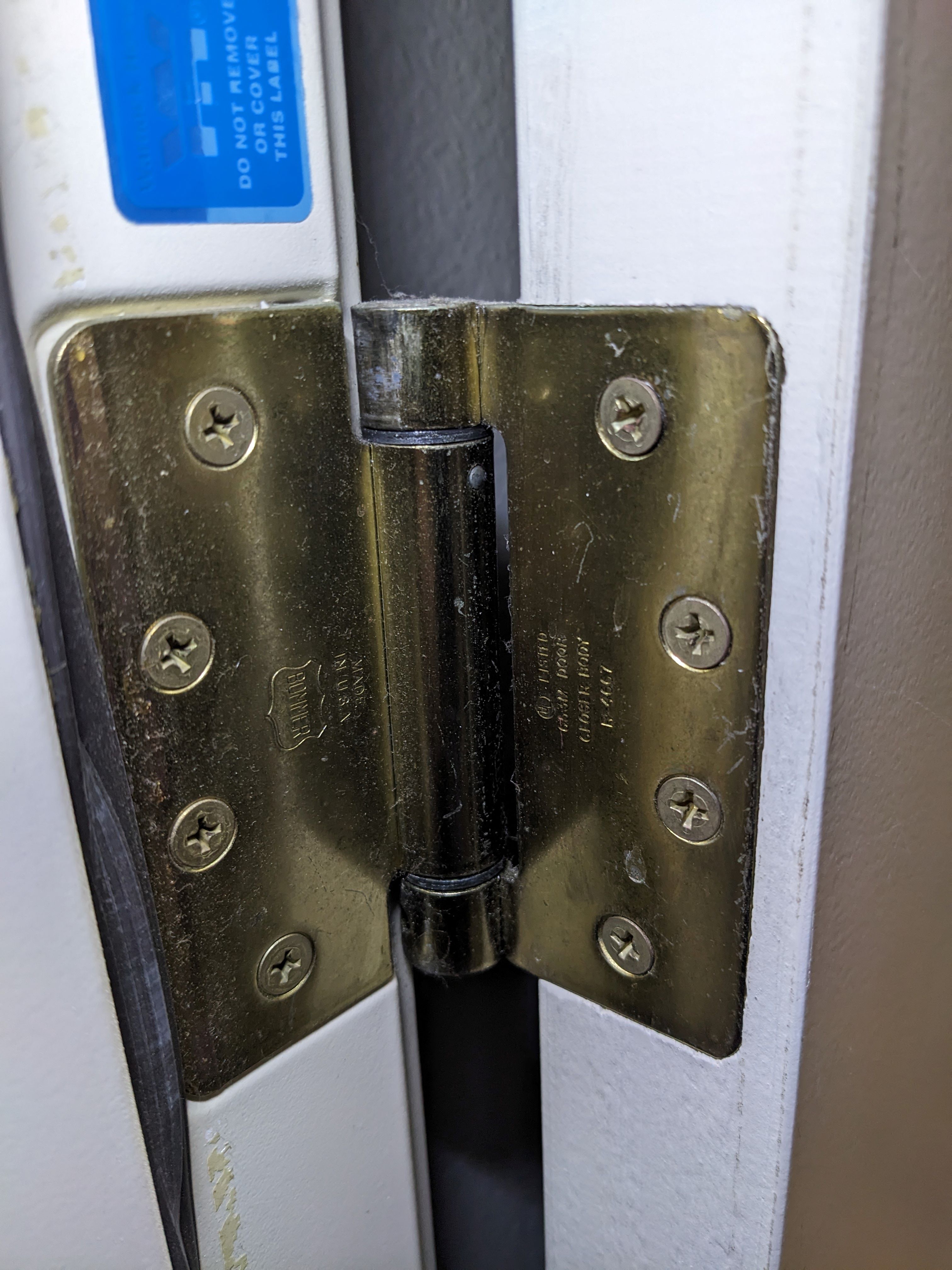 Bommer LB4311400604 4x4in Single Acting Spring HingeFull Mortise