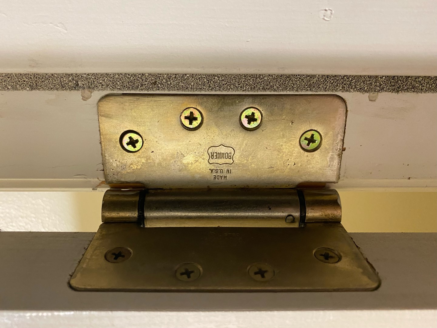 Bommer LB4310C400652 4x4in Single Acting Spring HingeFull MortiseContract GradeLube Bearing