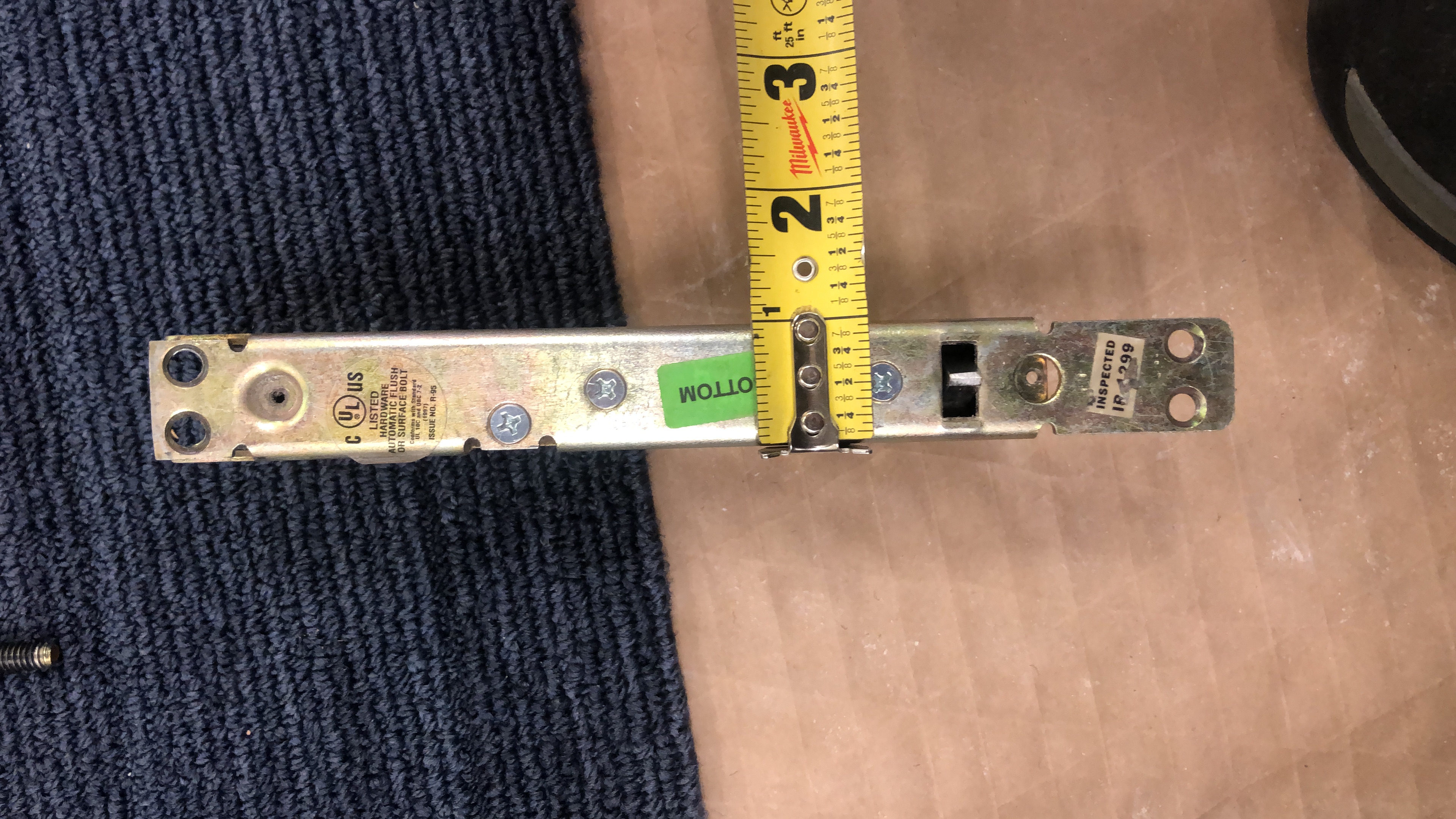 IVES FB61PWD US32D Constant Latching Pair of Top & Bottom Flush Bolts